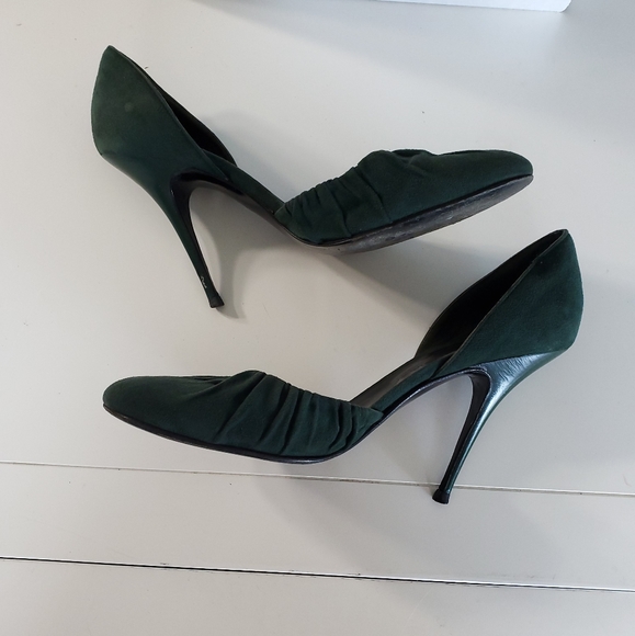 balenciaga green heels